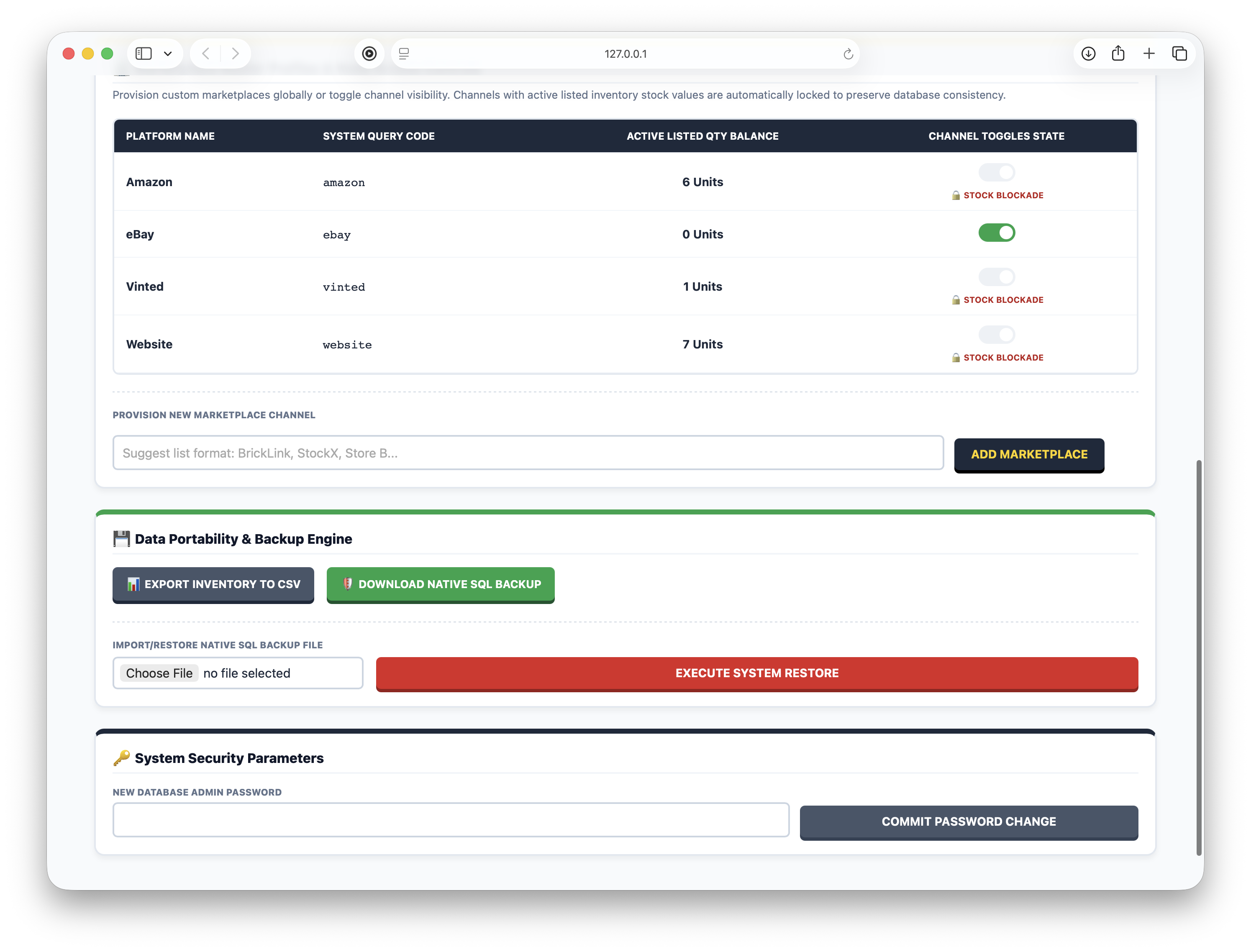 Multi-Channel Marketplace Allocation Matrix